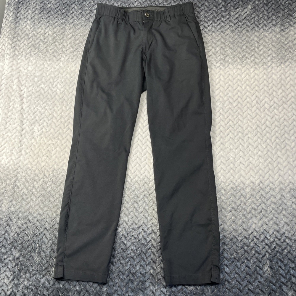 Under Armour Pants Men's 32x32 Black Showdown Golf Chino Slash Pocket Grip Waist
